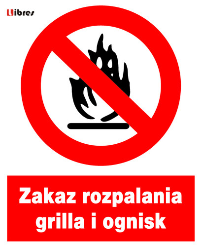 Zzo znak bhp zakaz - znak,