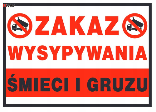 Tablica zakaz - tablica,