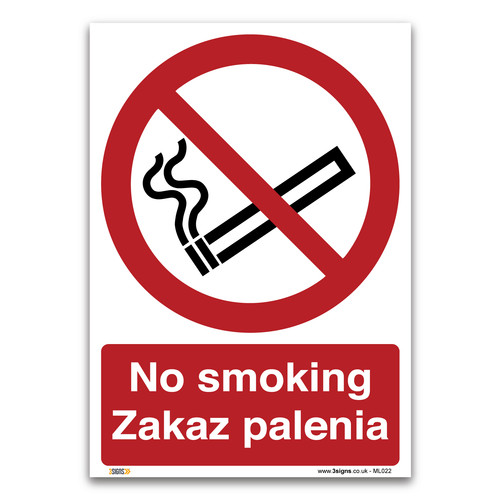 Insegna palenia zakaz non - insegna,