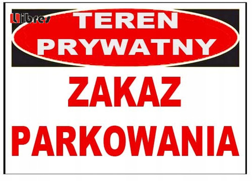 Znak teren prywatny - znak,