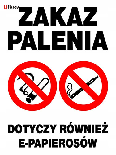 Zakaz palenia dotyczy - zakaz,