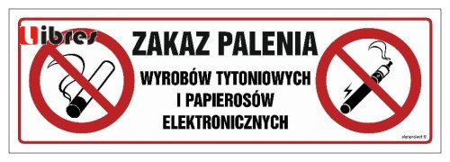 Nc089 zakaz palenia wyrobów - zakaz,