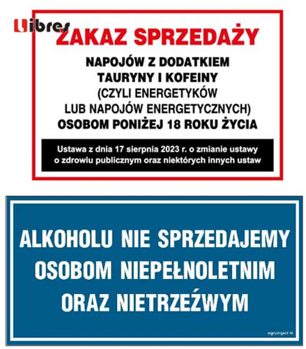 Zakaz sprzedaży energyków - energykÓw, +